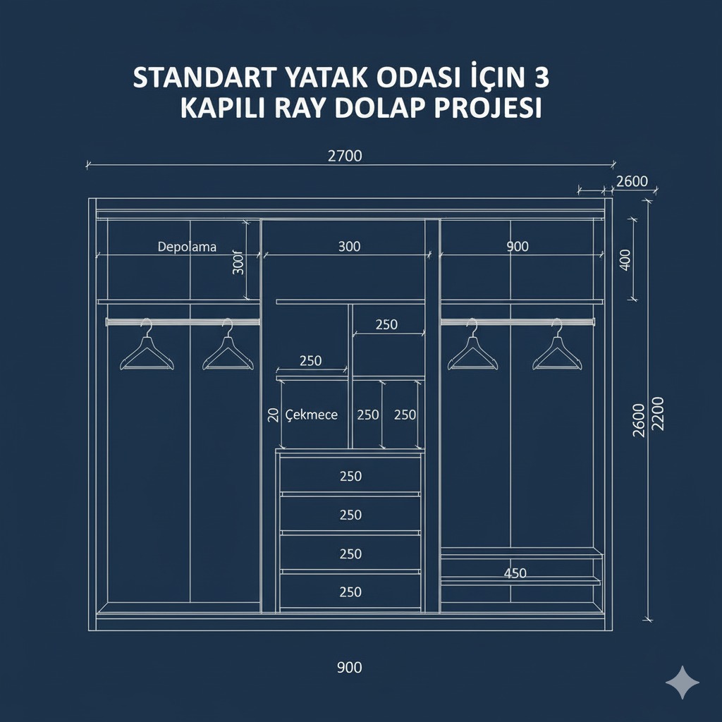 Cevizli Kartal Mutfak Dolabı — Ray Dolap İmalatı